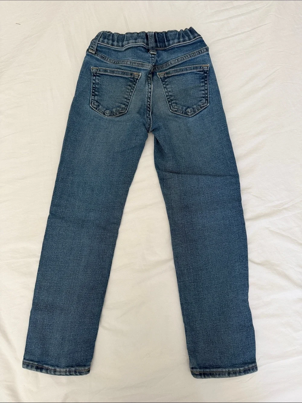 Old Navy Blue Denim Jeans with Contrast Stitching boys size 6